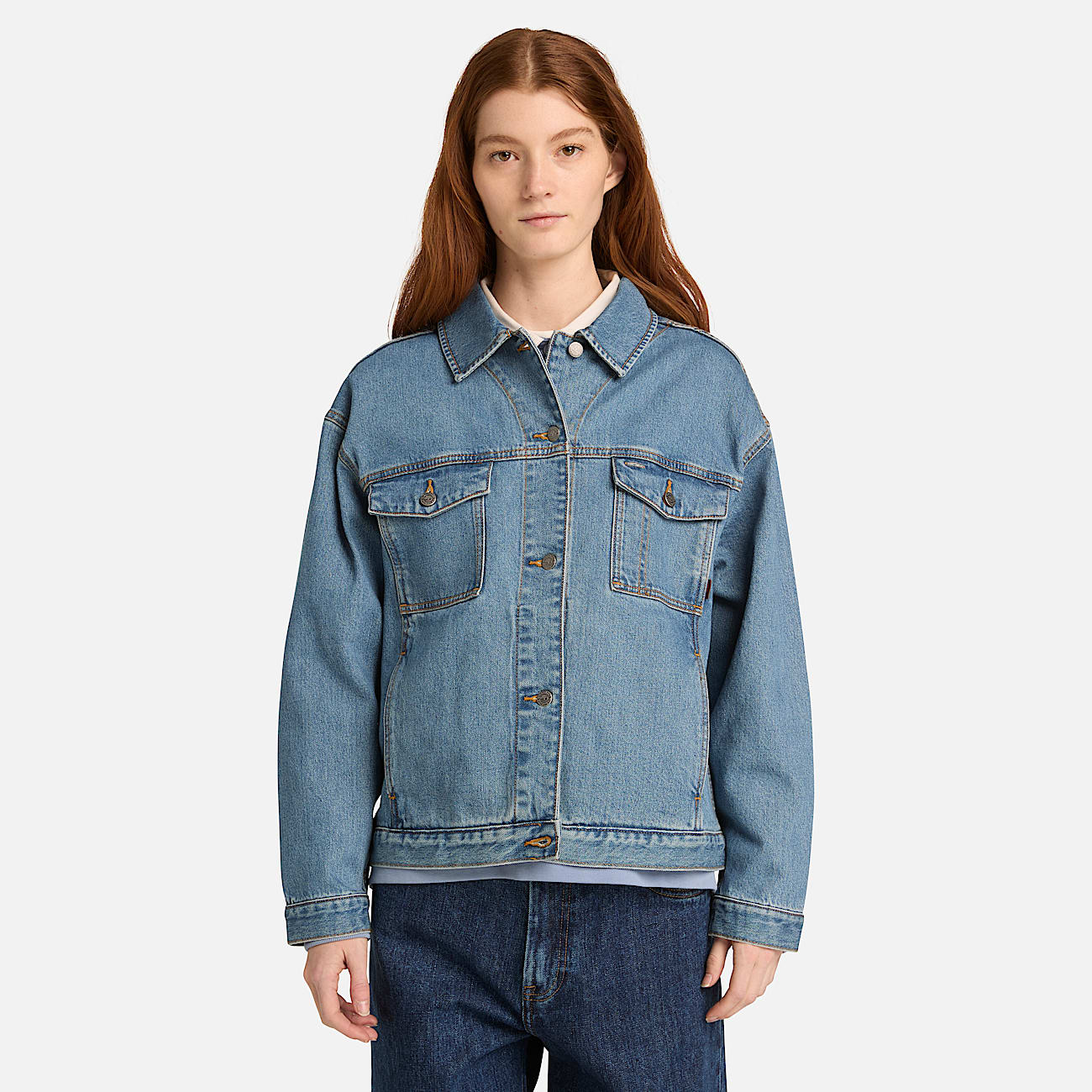 Archive Denim Jacket for Women in Blue - 2