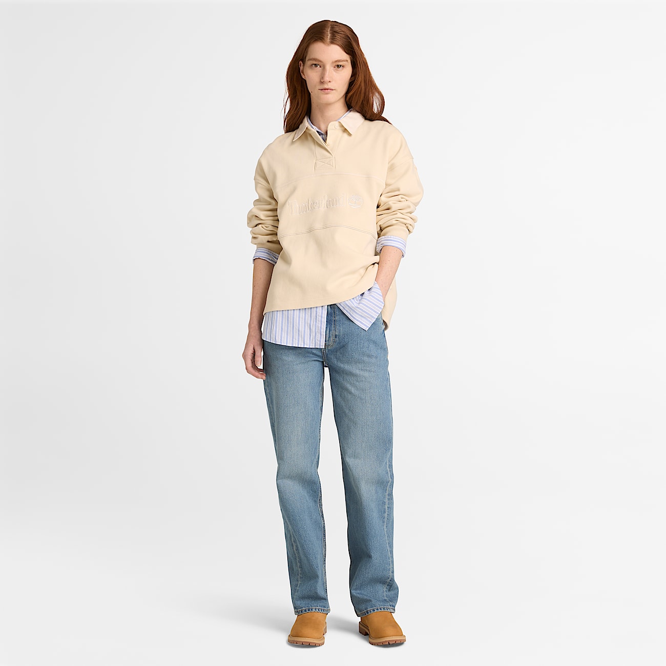 Gerade Jeans für Damen in Hellblau - 3