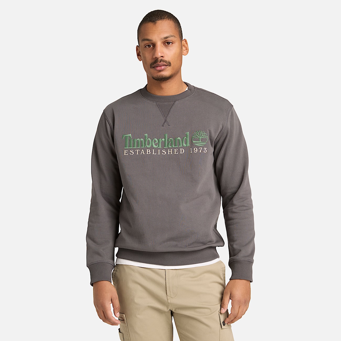 Established 1973 Crewneck Sweatshirt for Men in Black - 2