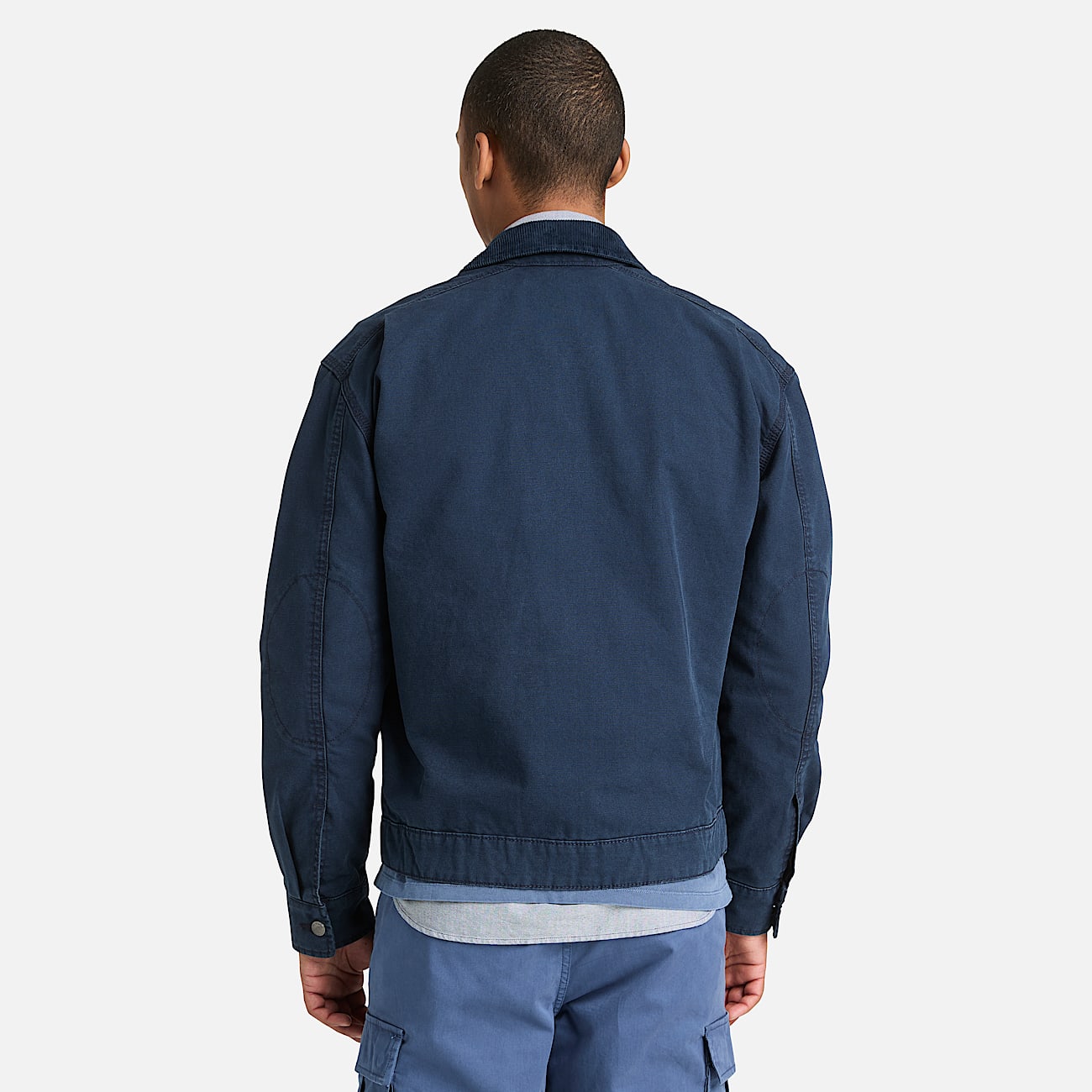 Strafford Jacke aus gewaschenem Canvas fr Herren in Dunkelblau TBL Blau ALT8