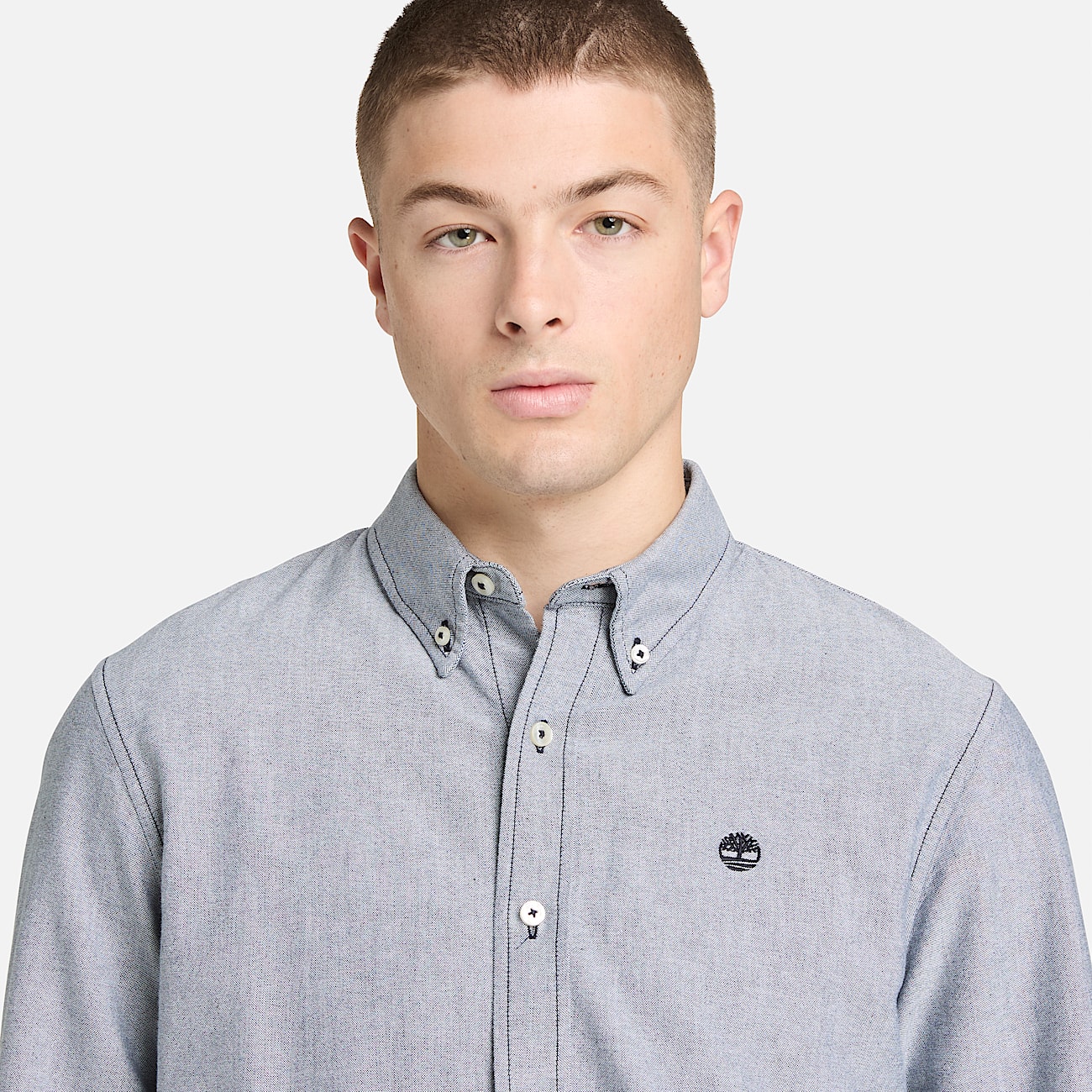 Oxford Shirt for Men in Dark Blue TBL Blue ALT3