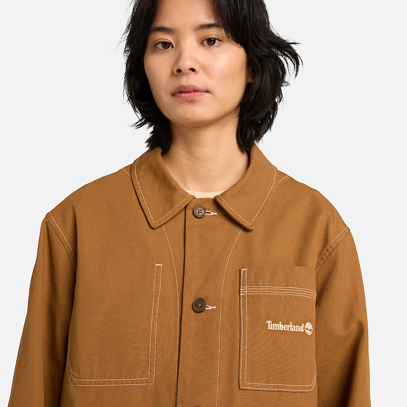 Chore Canvas Jacket in Dark Yellow - 5