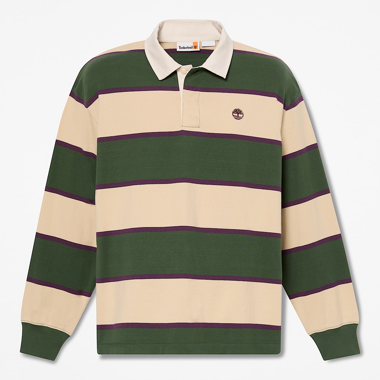 Polo de Râguebi Sem Género verde-escuro/bege - 1