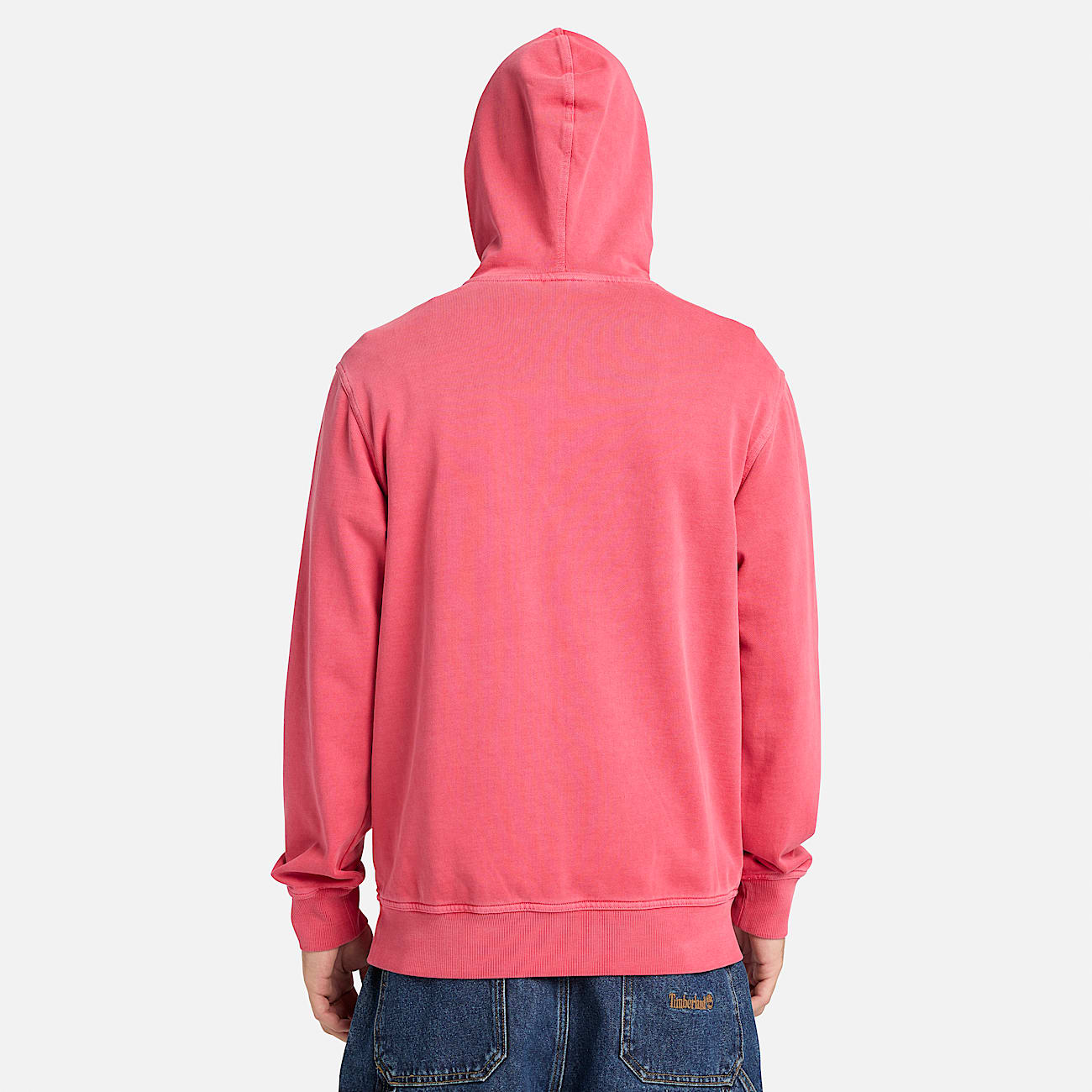 Merrymack River Garment Dyed Hoodie for Men in Red - 5