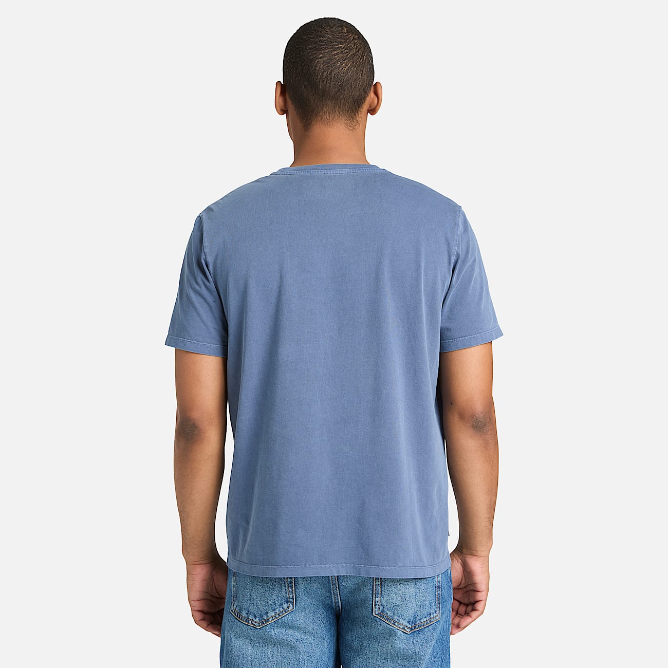 Stckgefrbtes TShirt mit LogoGrafik fr Herren in Dunkelblau TBL Blau ALT8