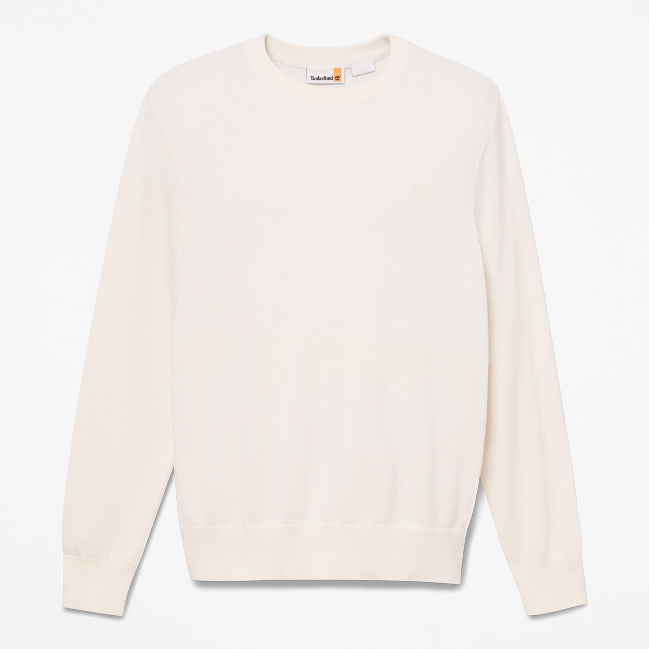 Johns River Cotton Crewneck Jumper for Men in White TBL White HERO