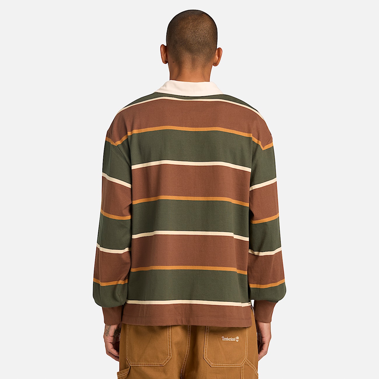 Polo de Râguebi Sem Género verde-escuro/castanho-escuro - 3