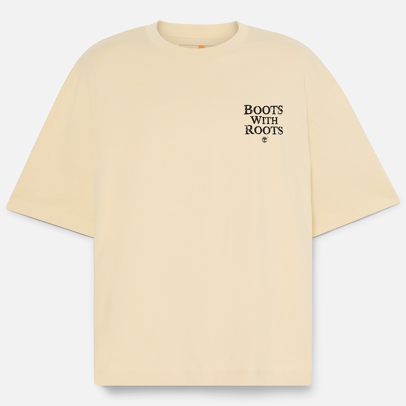 All Gender Timbs On My Feet TShirt in Beige TBL Beige HERO