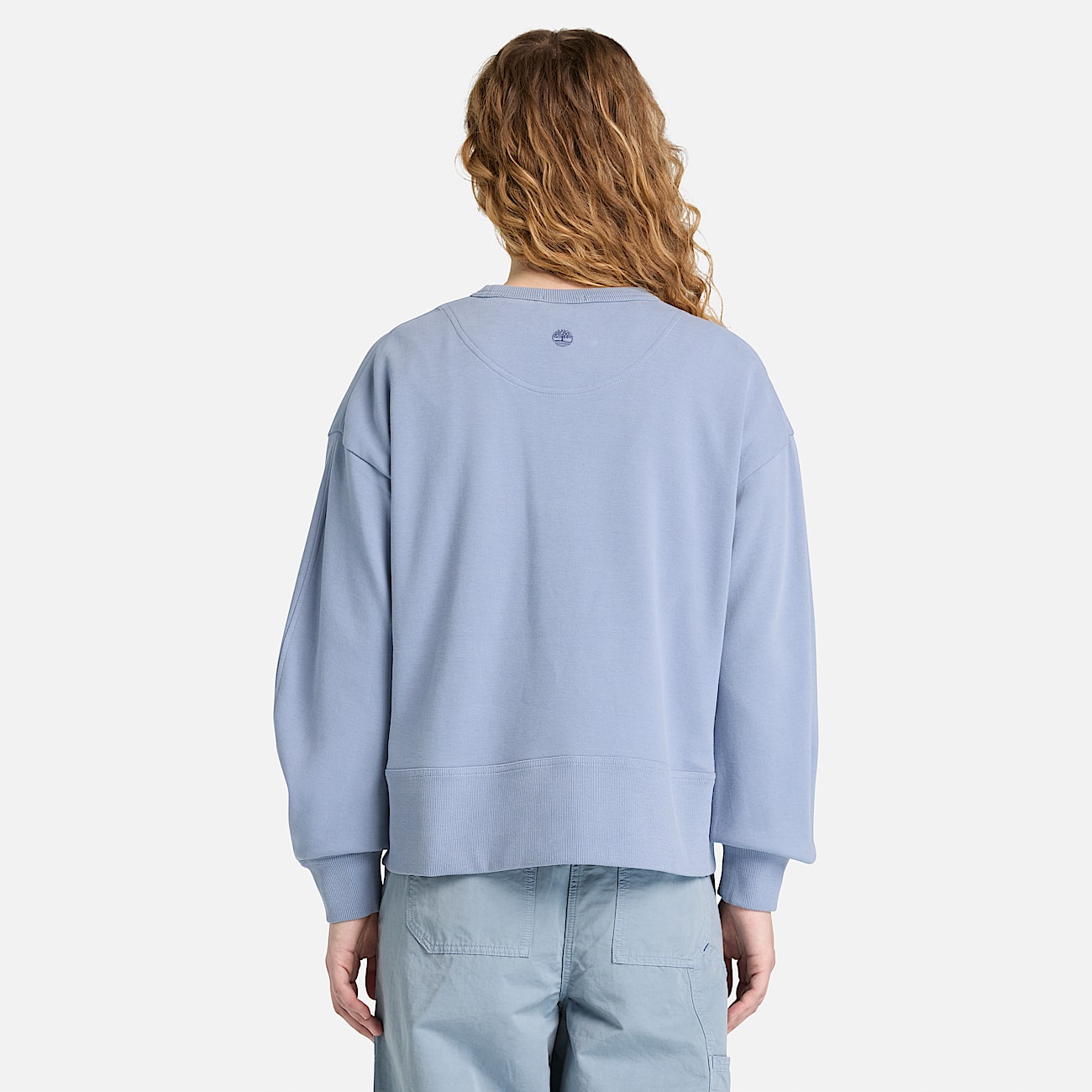 Camisola de Gola Redonda Lush para Mulher em azul - 5