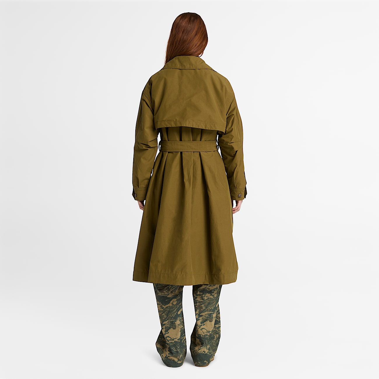 Impermable long pour femme en vert fonc TBL Verte ALT8