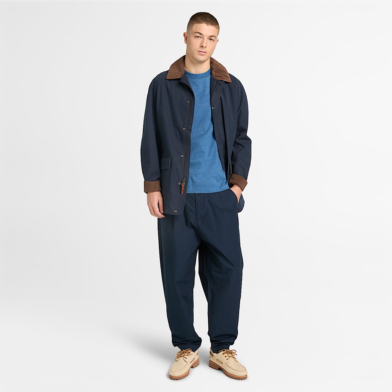 T-shirt Indigo para Homem em azul-claro - 3