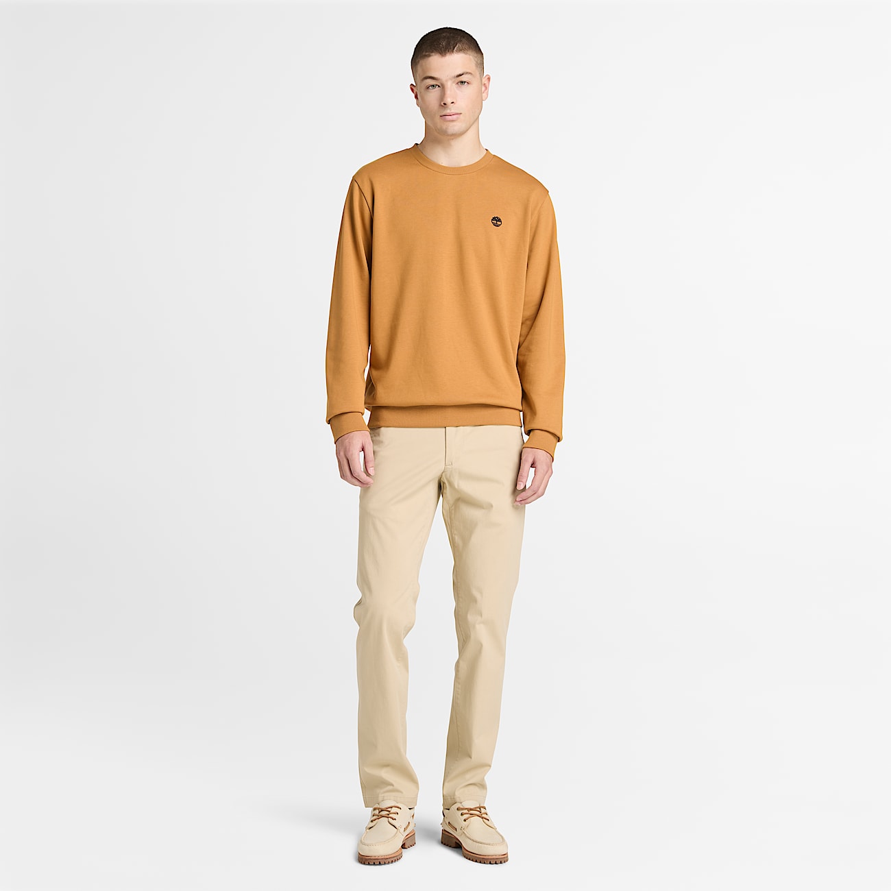 Oyster River Sweatshirt mit Rundhalsausschnitt fr Herren in Gelb TBL Gelb ALT2