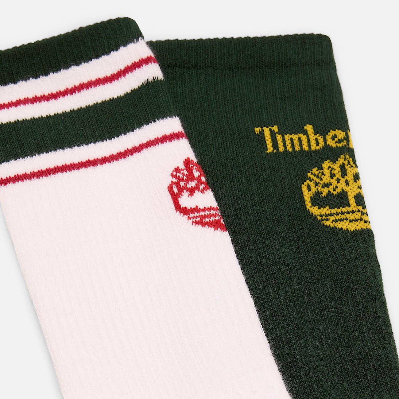 Retro Logo 2-Pack Crew Sock in Dark Green - 2