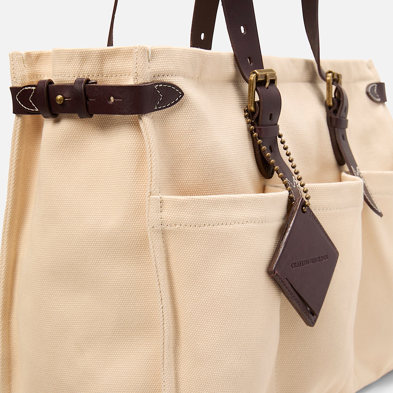 Handgefertigte Heritage Tool Tragetasche für Damen in Beige - 4