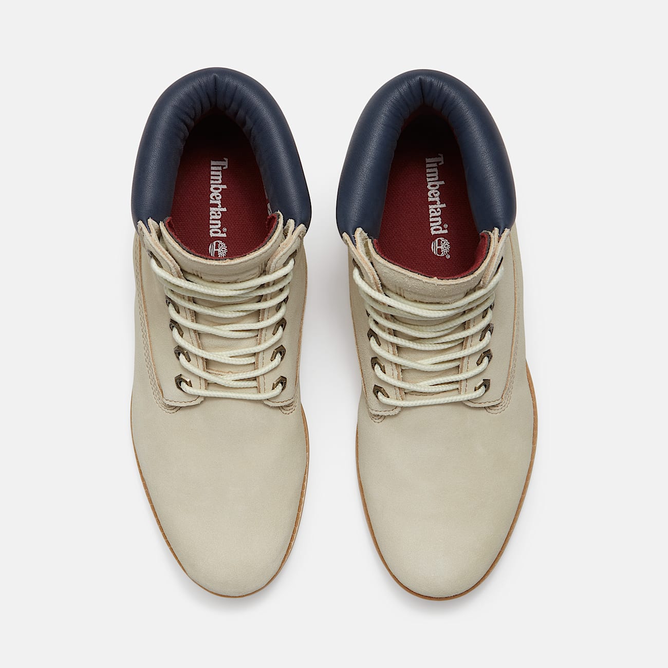 Timberland Year of the Horse Premium 6Inch Waterproof Boot for Men in Light BeigeDark Blue TBL Beige ALT2