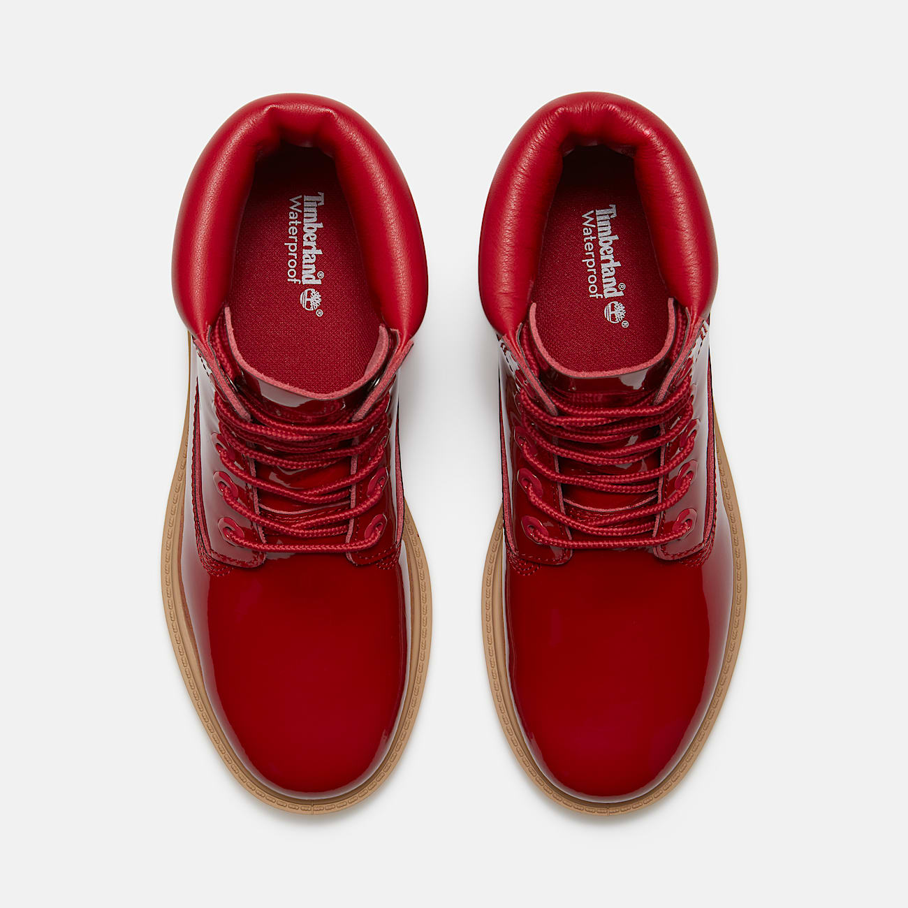 Patent Leather Premium 6Inch Waterproof Boot for Women in Red TBL Red ALT2