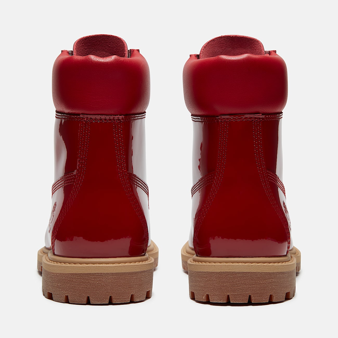 Patent Leather Premium 6-Inch Waterproof Boot for Women in Red - 5