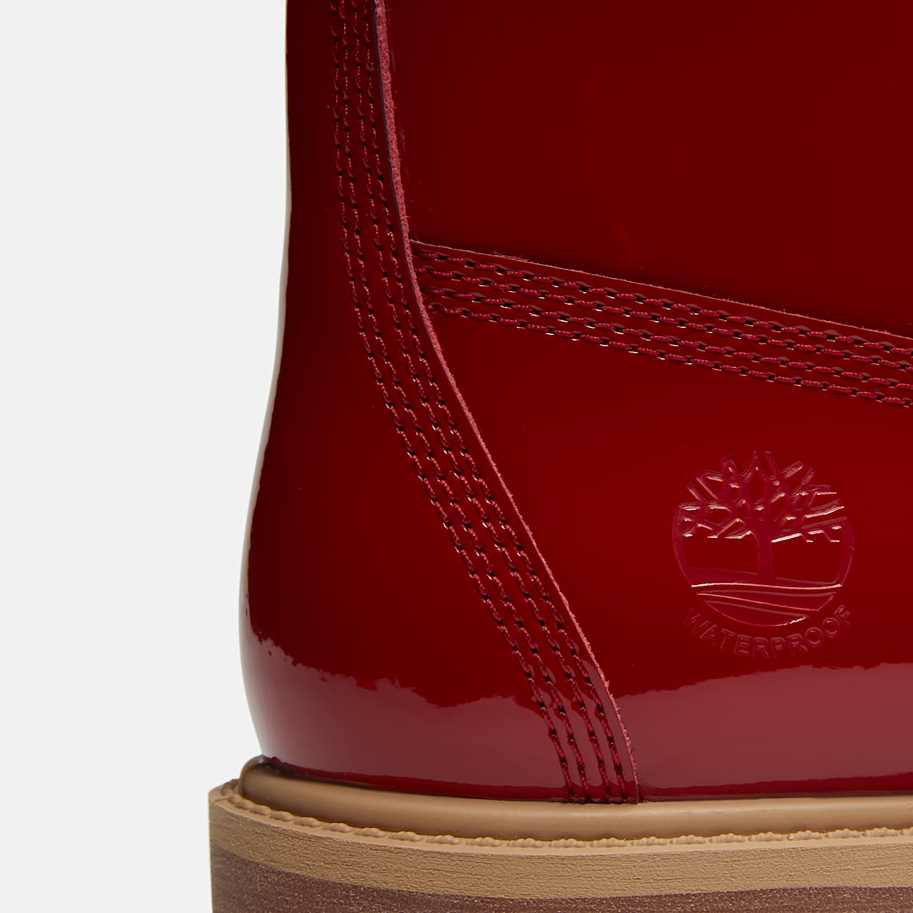 Patent Leather Premium 6Inch Waterproof Boot for Women in Red TBL Red ALT7