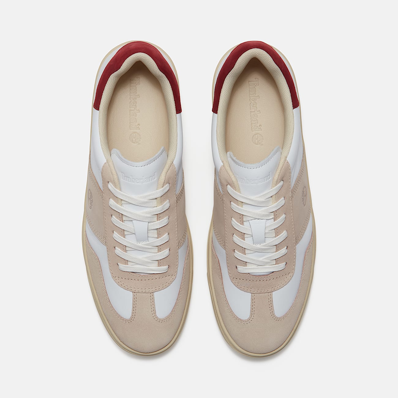 Lisbon Street Trainer for Men in White/Light Beige - 2