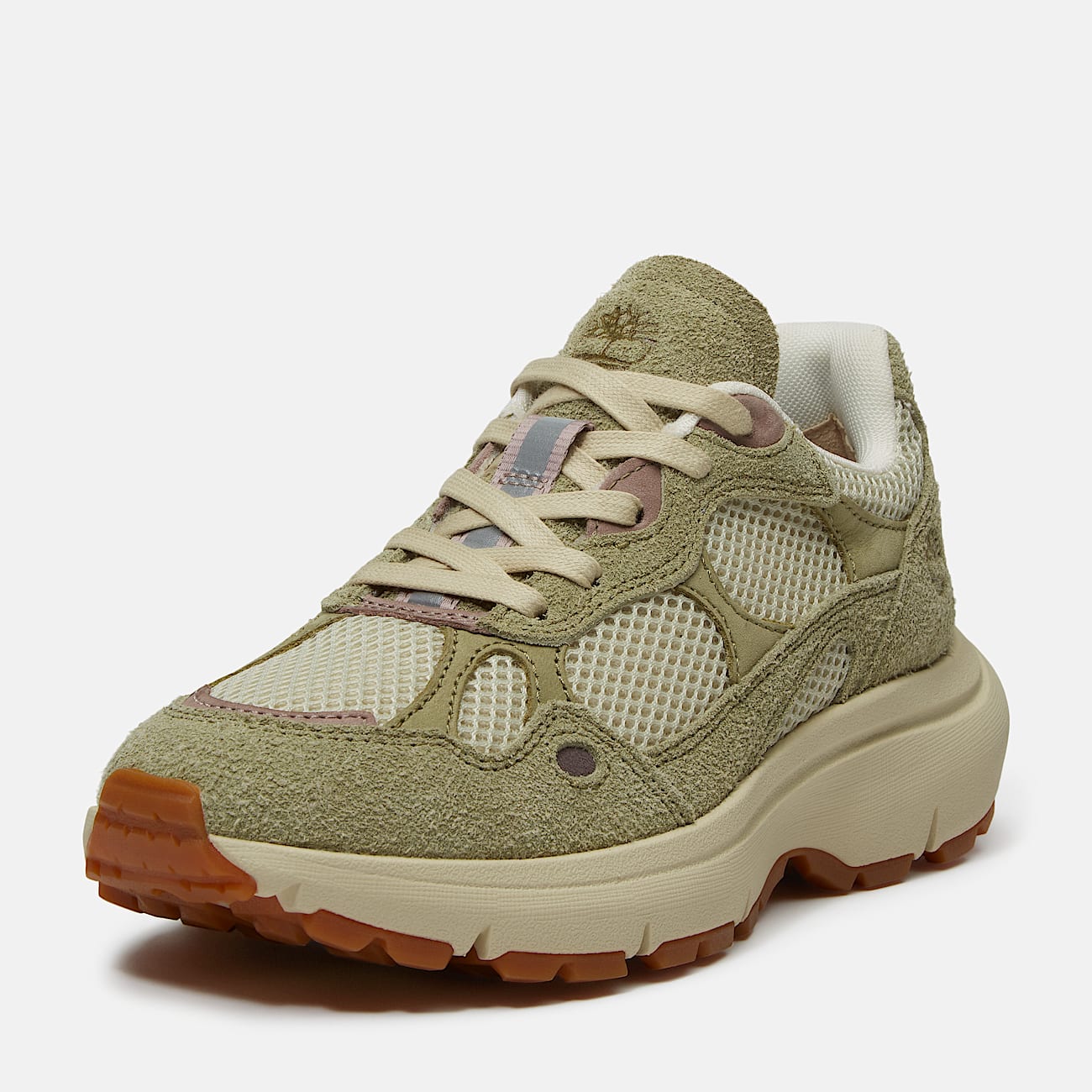 Hazel Lane Trainer for Women in Light Beige/Light Green - 11
