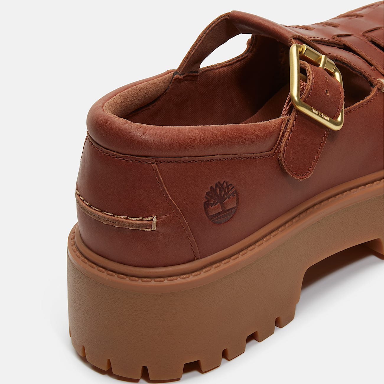 Sapato Plataforma com Fivela Stone Street para Mulher em castanho TBL castanho ALT7