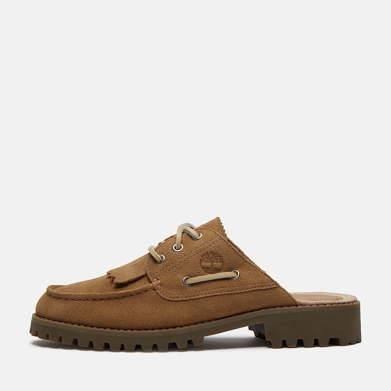 Timberland® Mix Tape Authentic Mule for Women in Beige - 9