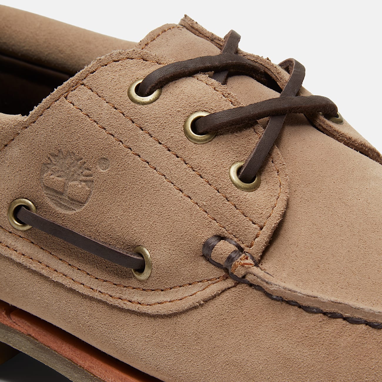 Timberland Mix Tape Authentic 3Eye Lug Boat Shoe for Men in Beige TBL Beige ALT7