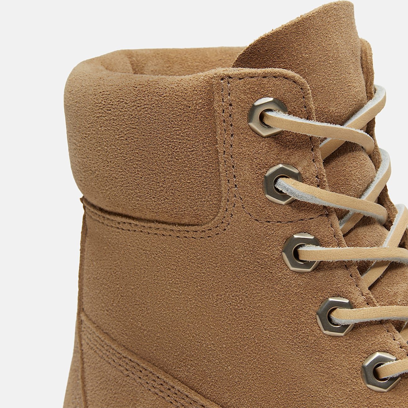 Timberland® Mix Tape 6-Inch Waterproof Boot for Women in Beige - 8