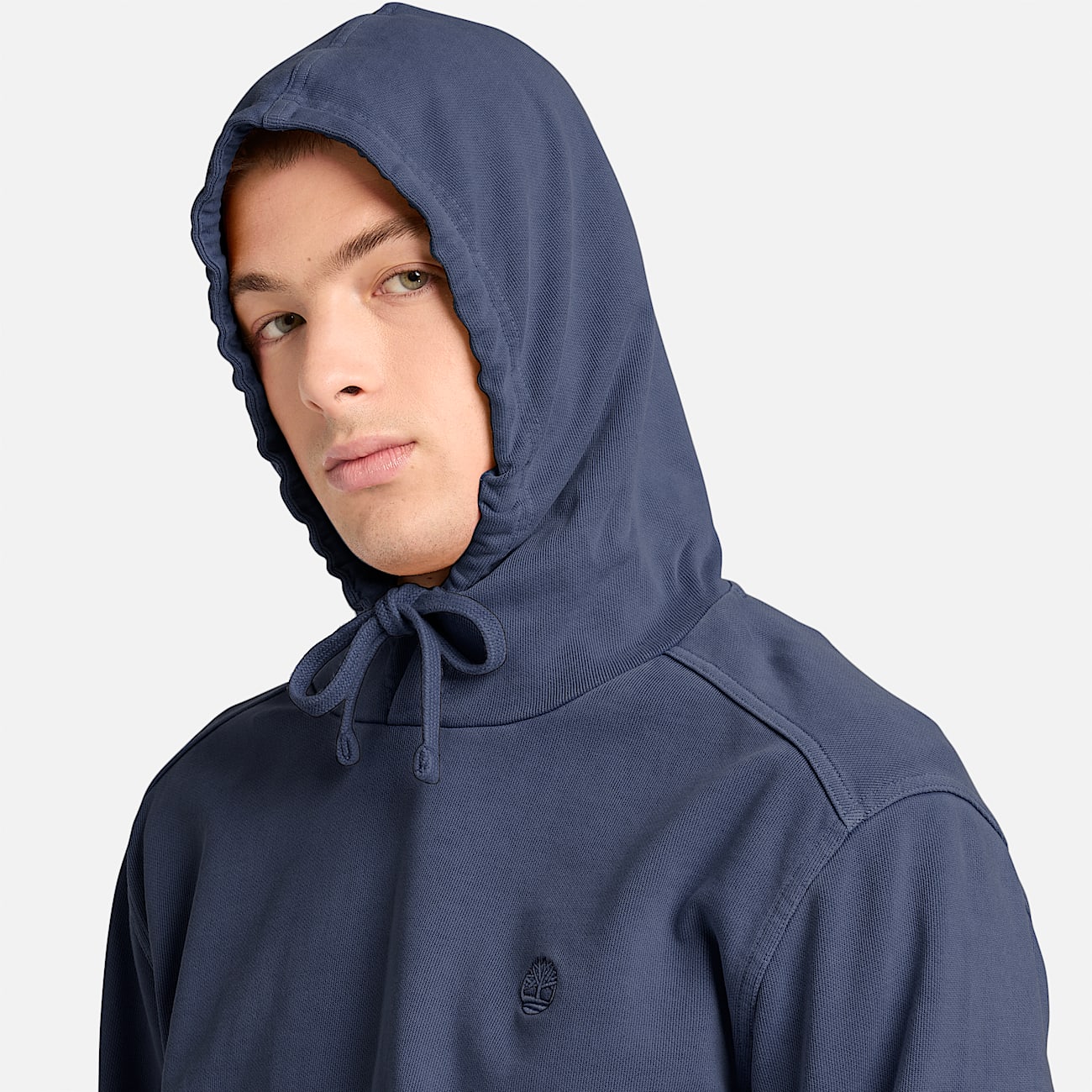 Merrymack River Garment Dyed Hoodie for Men in Dark Blue TBL Blue ALT3