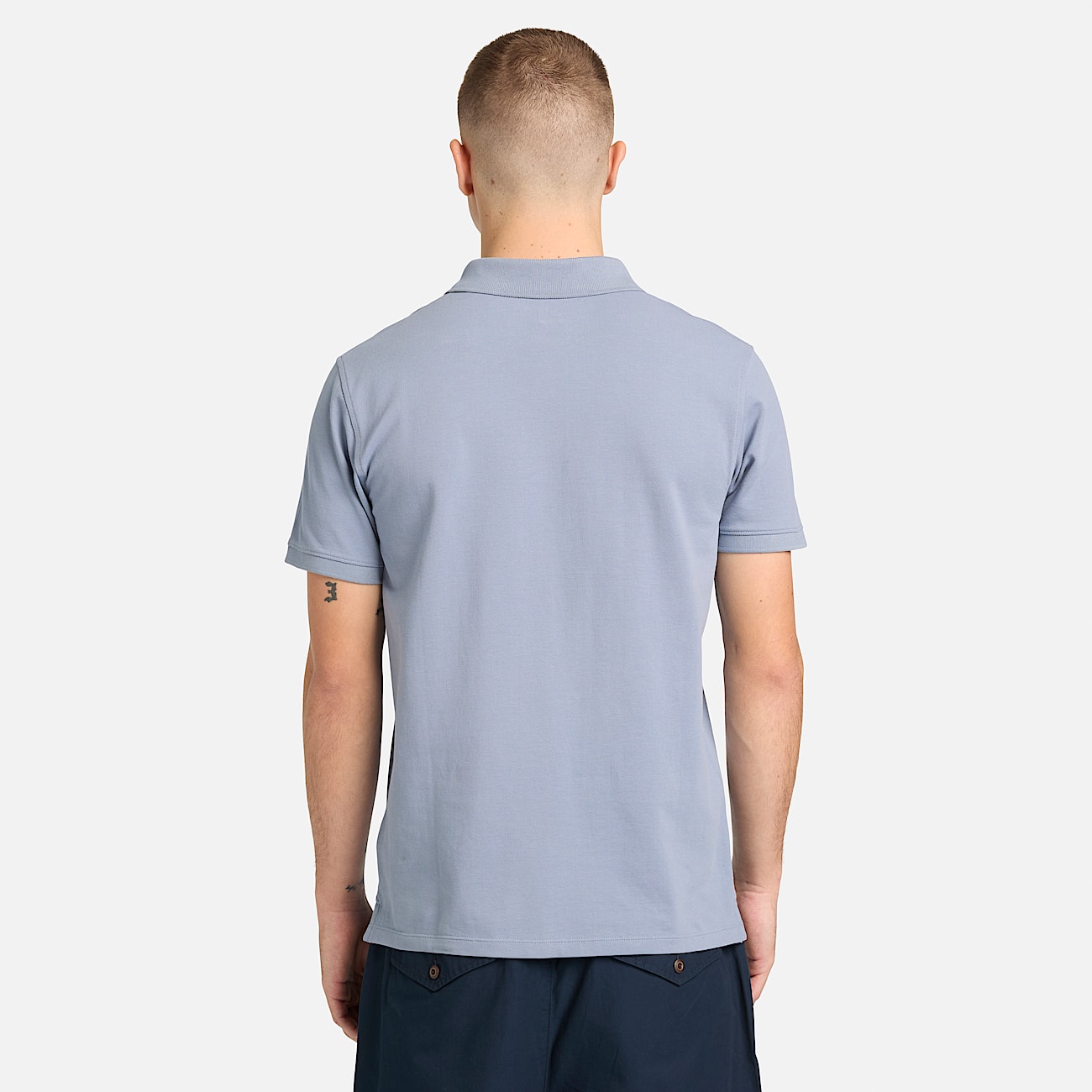 Polo de Manga Curta com Elasticidade Millers River para Homem em azul TBL azul ALT8