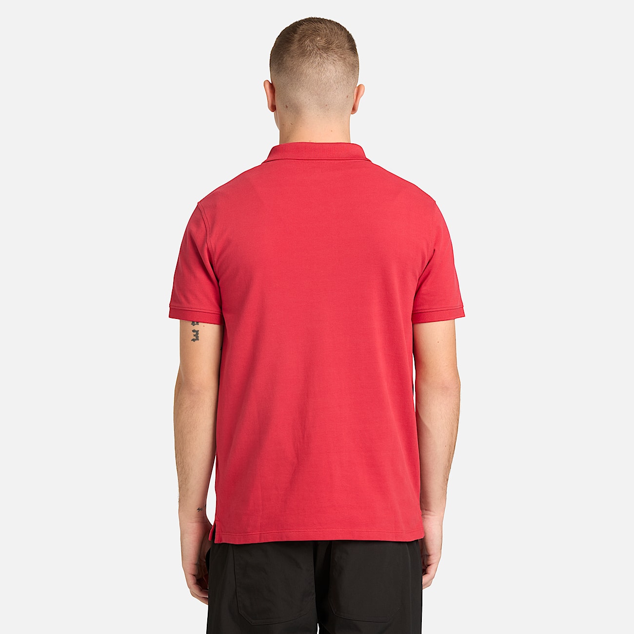 Polo de Manga Curta com Elasticidade Millers River para Homem em Vermelho - 5