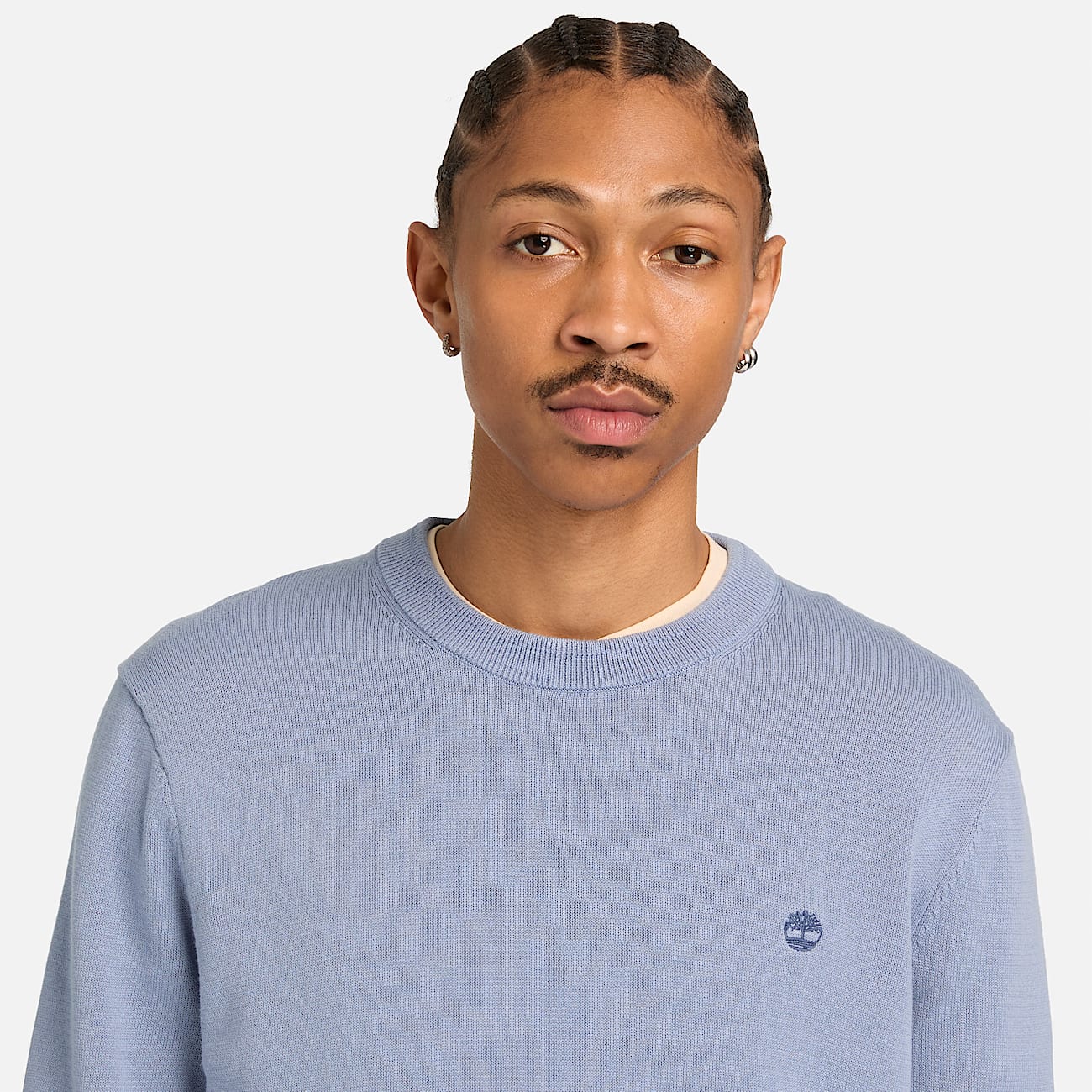 Camisola de Algodo Williams River para Homem em azul TBL azul ALT3