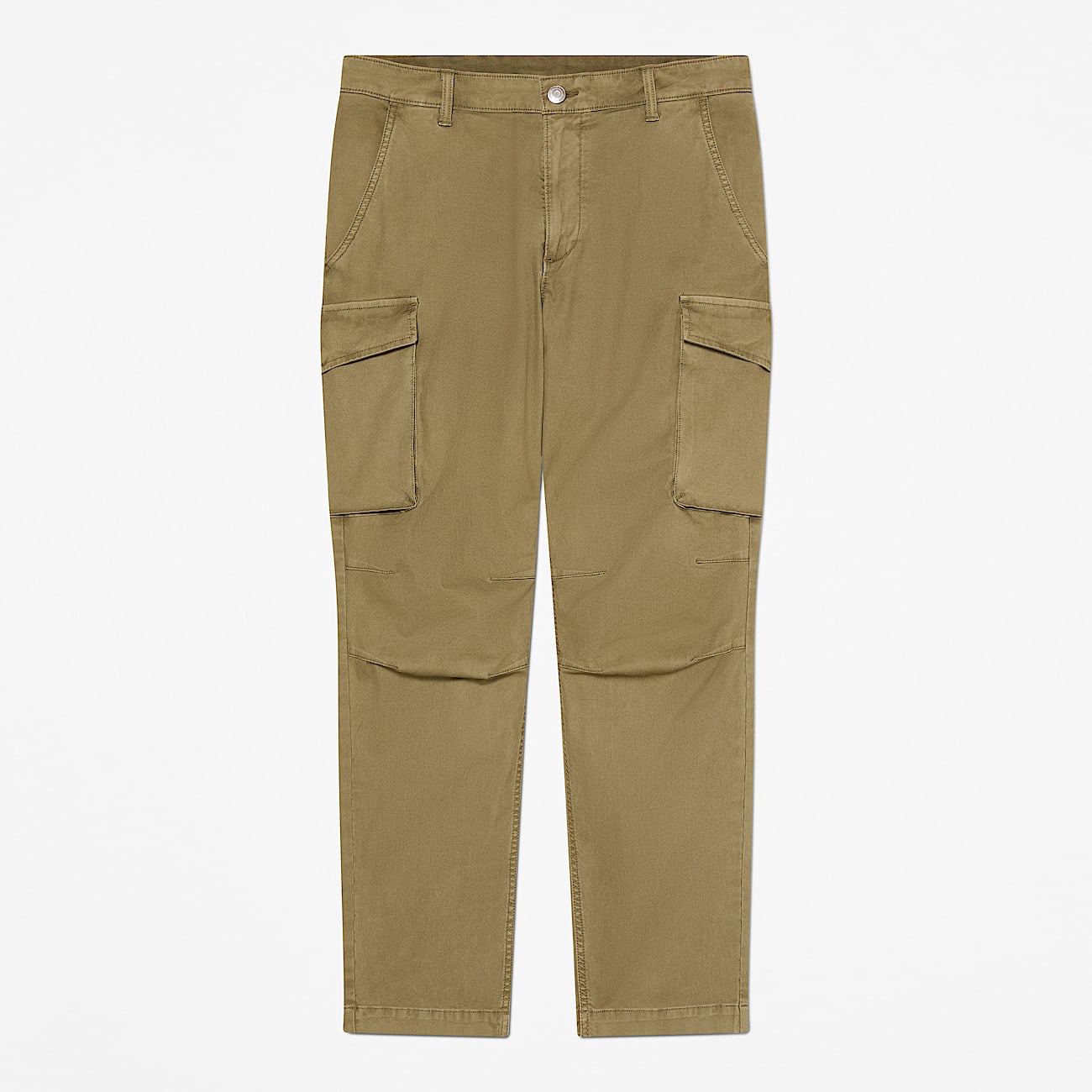 Pantaln cargo teido en prenda Bedford para hombre en verde TBL verde HERO