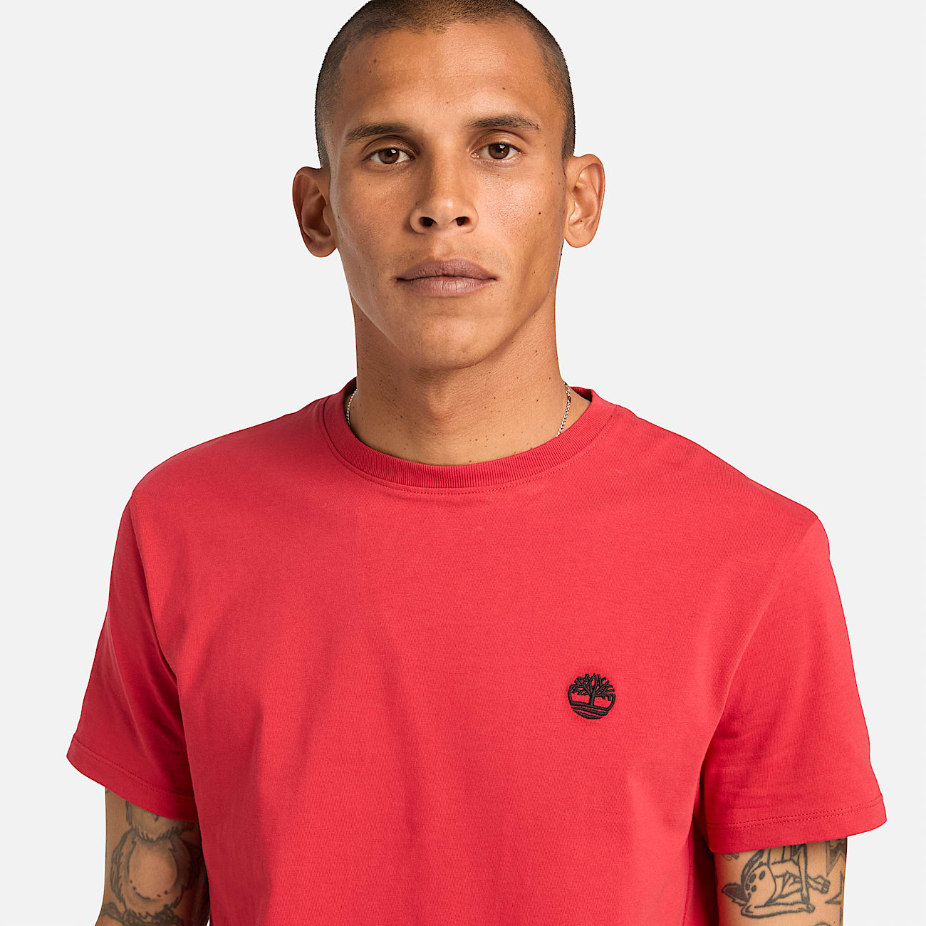 T-shirt de Manga Curta Dunstan River para Homem em Vermelho - 4