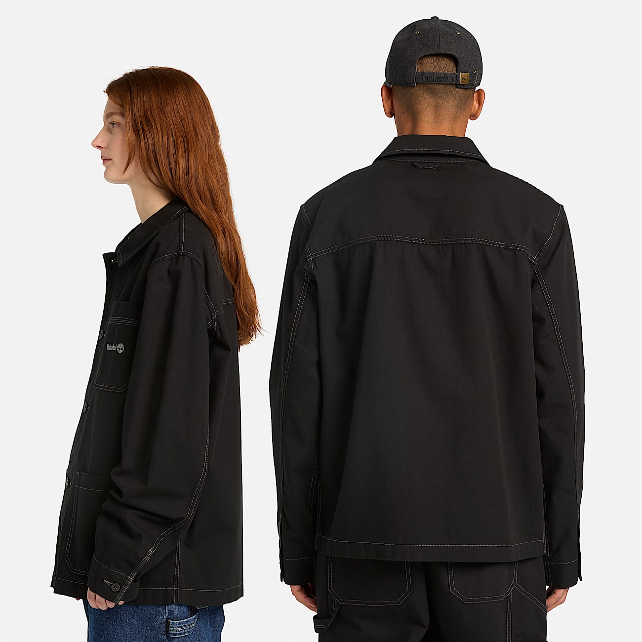 Chore Canvas Jacket in Black - 3