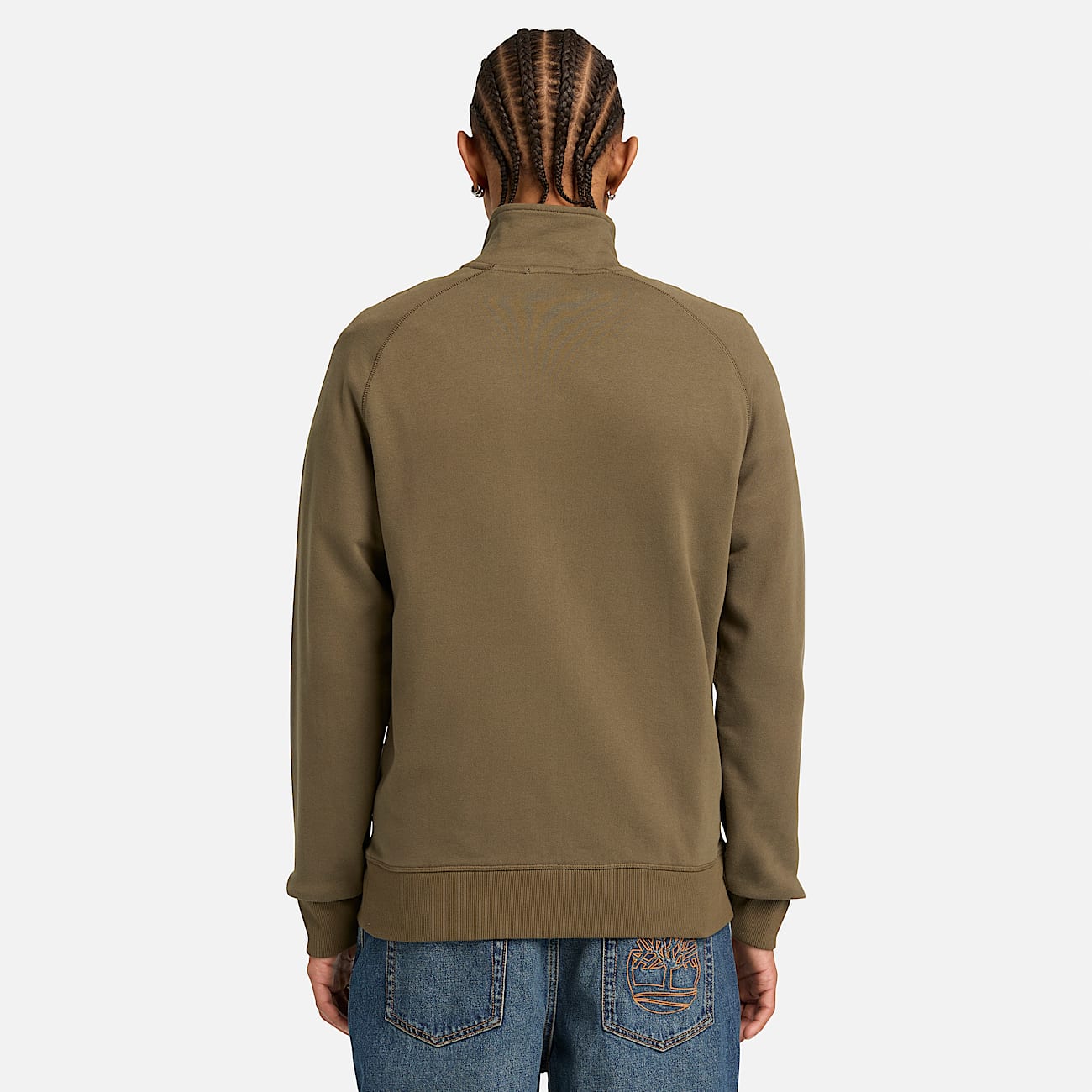 Exeter River Full Zip Sweatshirt for Men in GreenBrown TBL Green ALT8