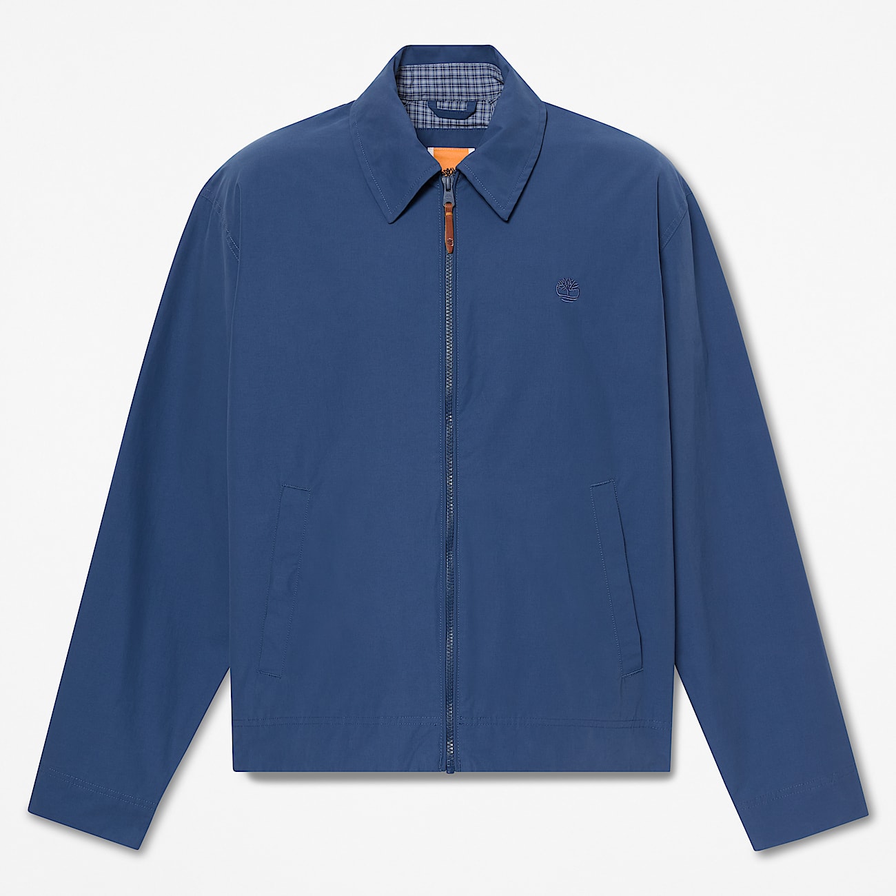 Stratham Durable Water Repellent Cotton Bomber for Men in Dark Blue TBL Blue HERO