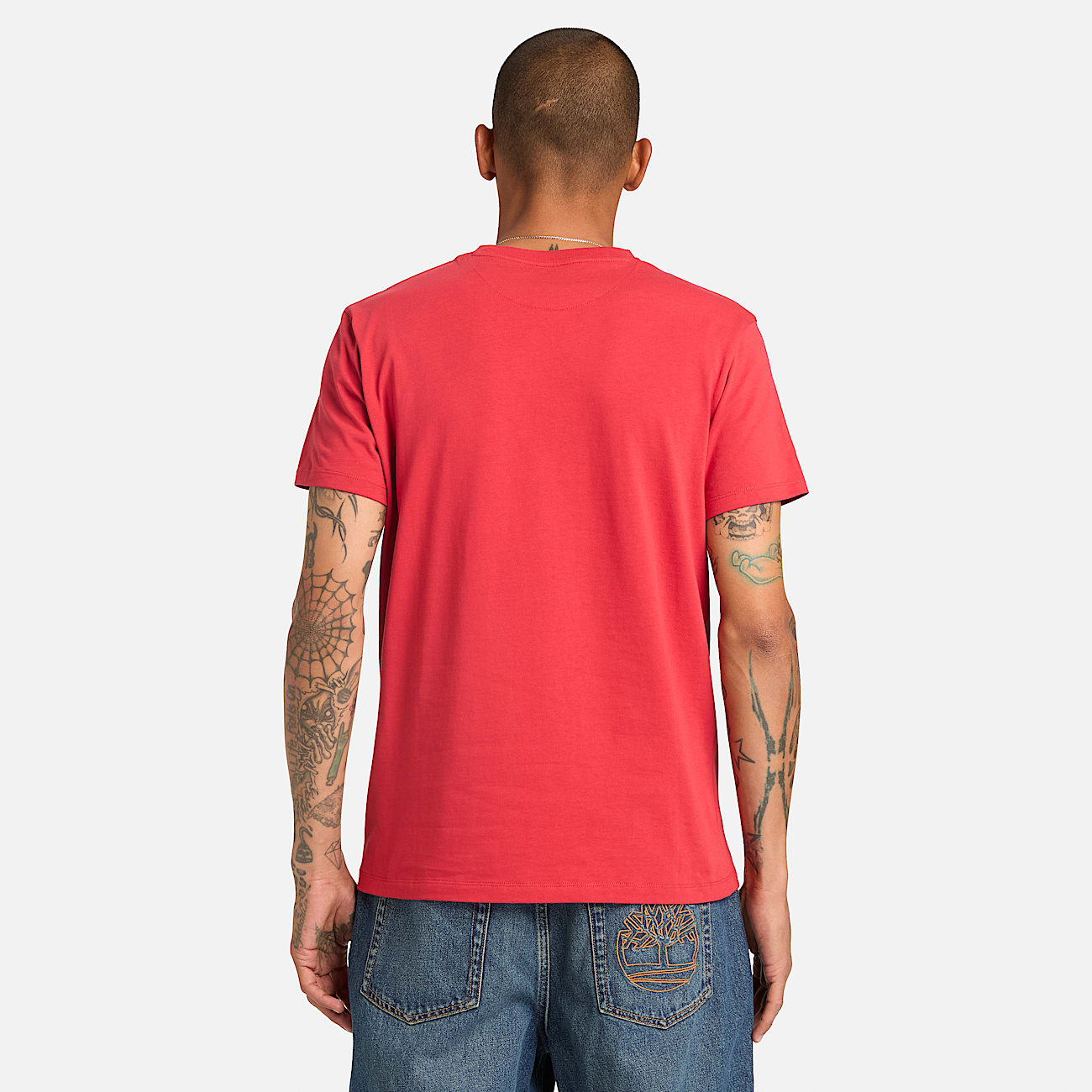 T-shirt de Manga Curta Dunstan River para Homem em Vermelho - 5