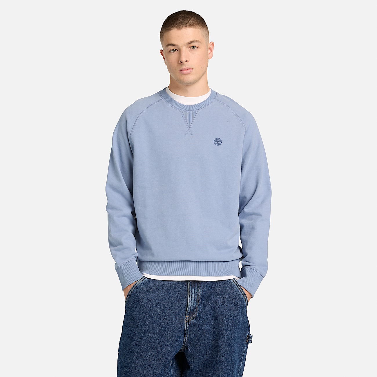 Exeter River Crewneck Sweatshirt for Men in Blue TBL Blue ALT1