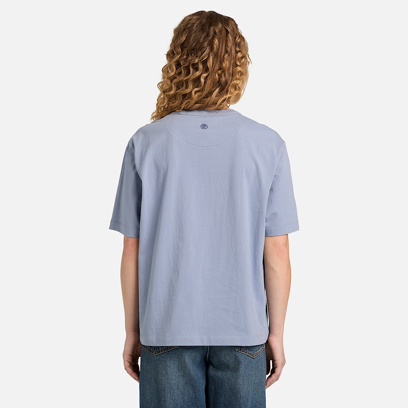 T-shirt de Manga Curta Lush para Mulher em azul - 5