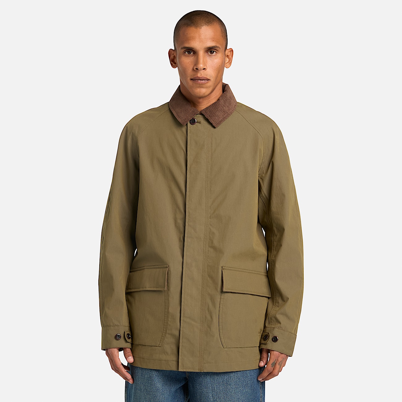 Wenham Waterproof Barn Coat for Men in Green - 2