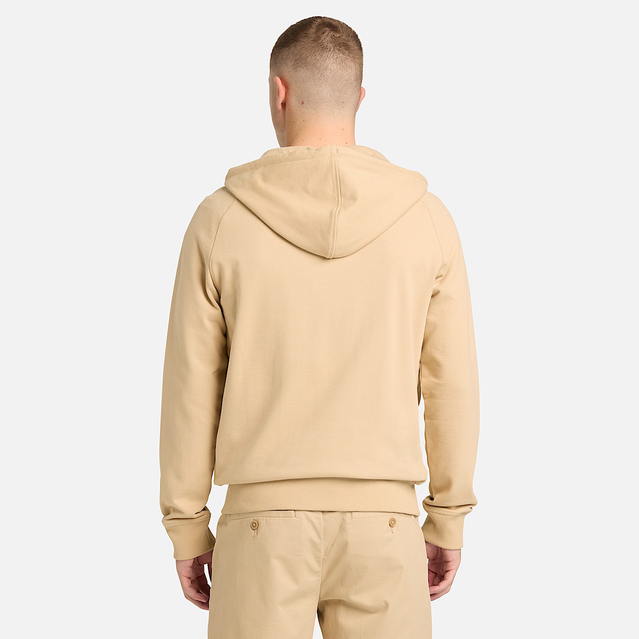 Exeter River Full-Zip Hoodie for Men in Beige - 5