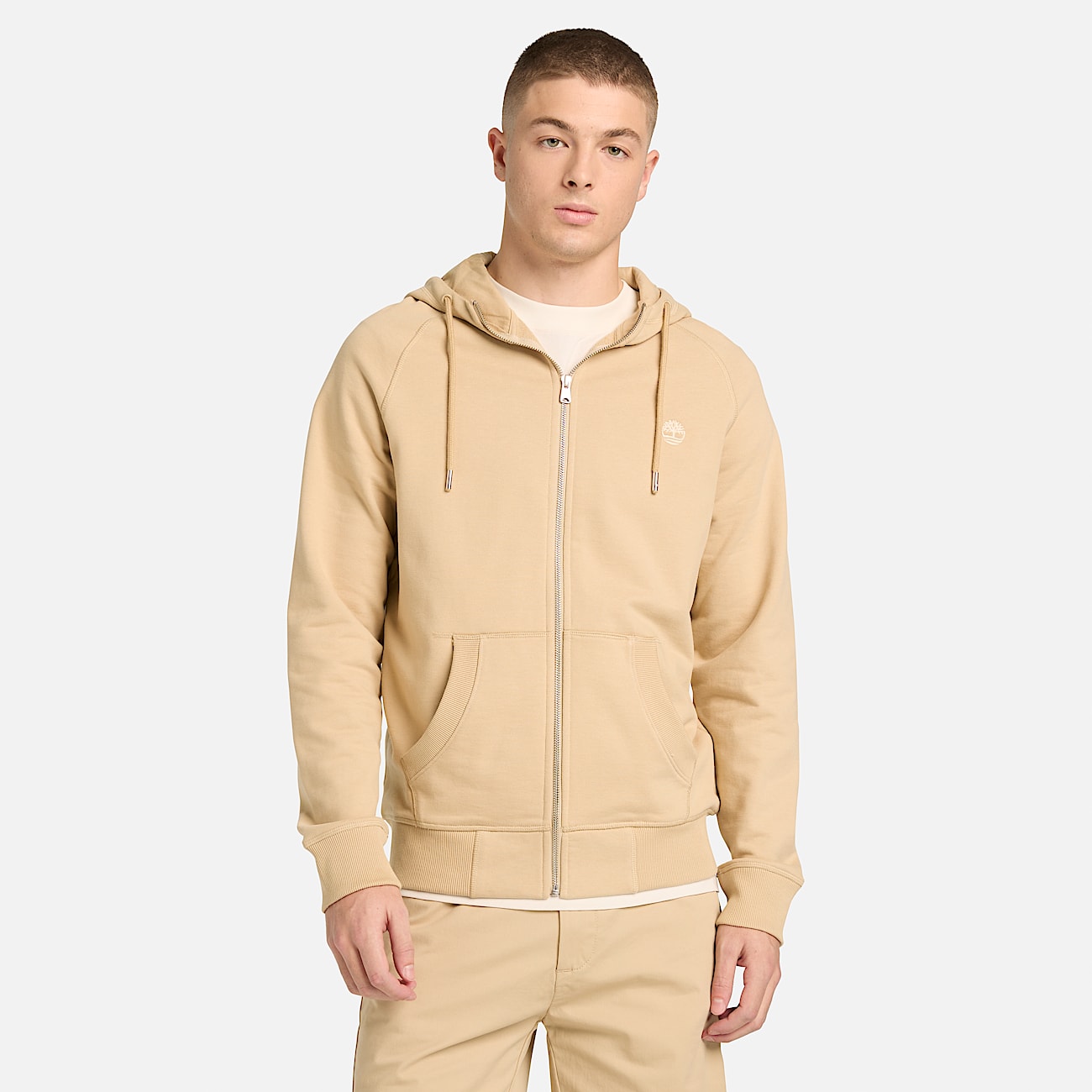 Exeter River FullZip Hoodie for Men in Beige TBL Beige ALT1