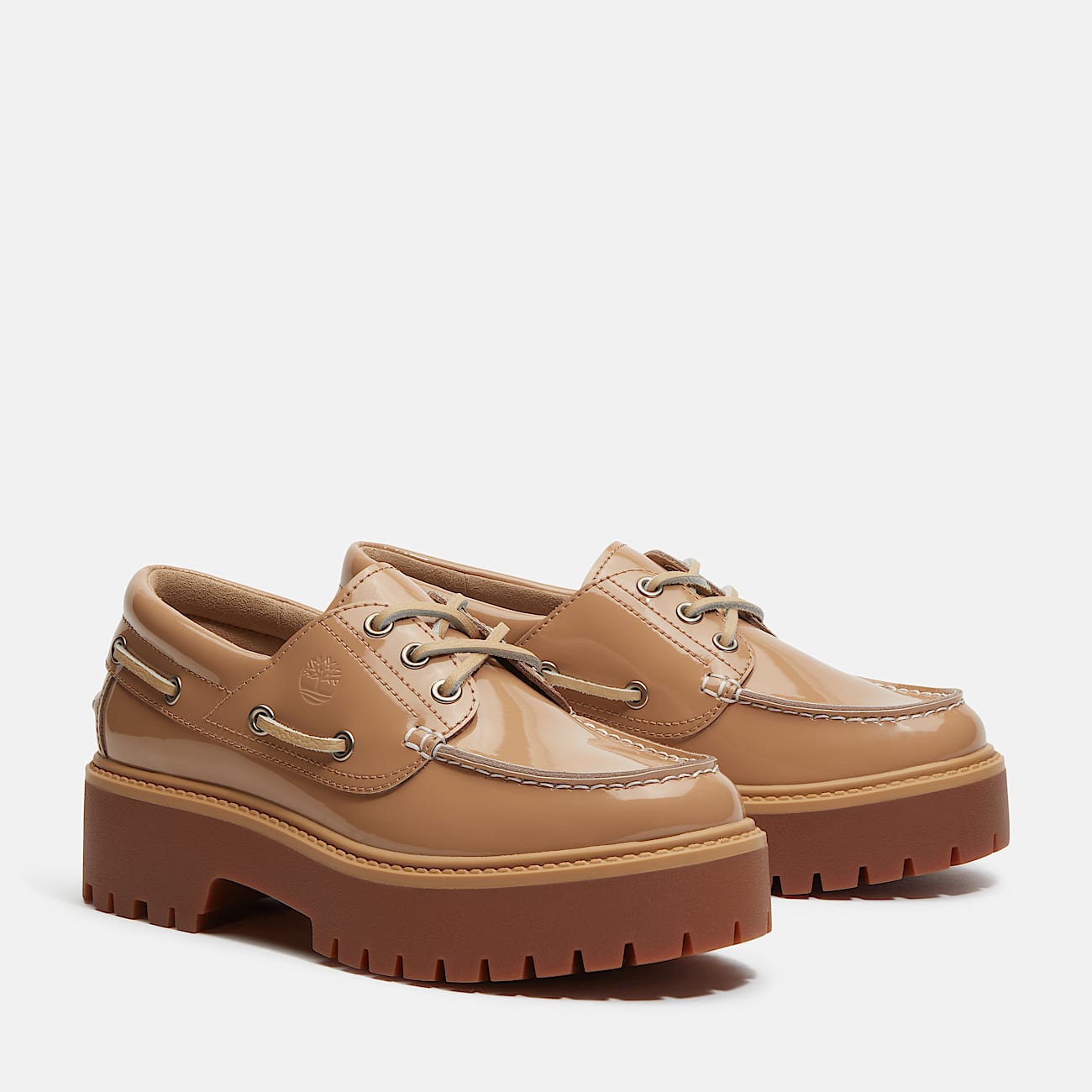 Sapato de Vela Plataforma Stone Street para Mulher em bege - 4