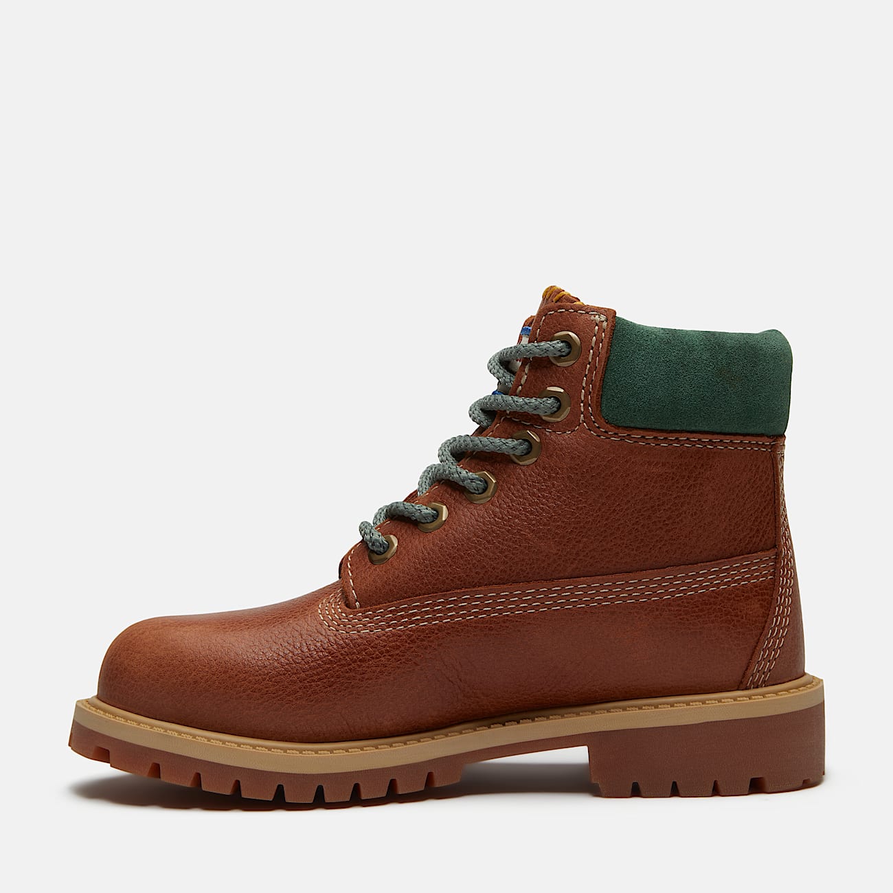 Bota Impermevel Timberland Premium 6Inch para Jnior em castanho TBL castanho ALT6