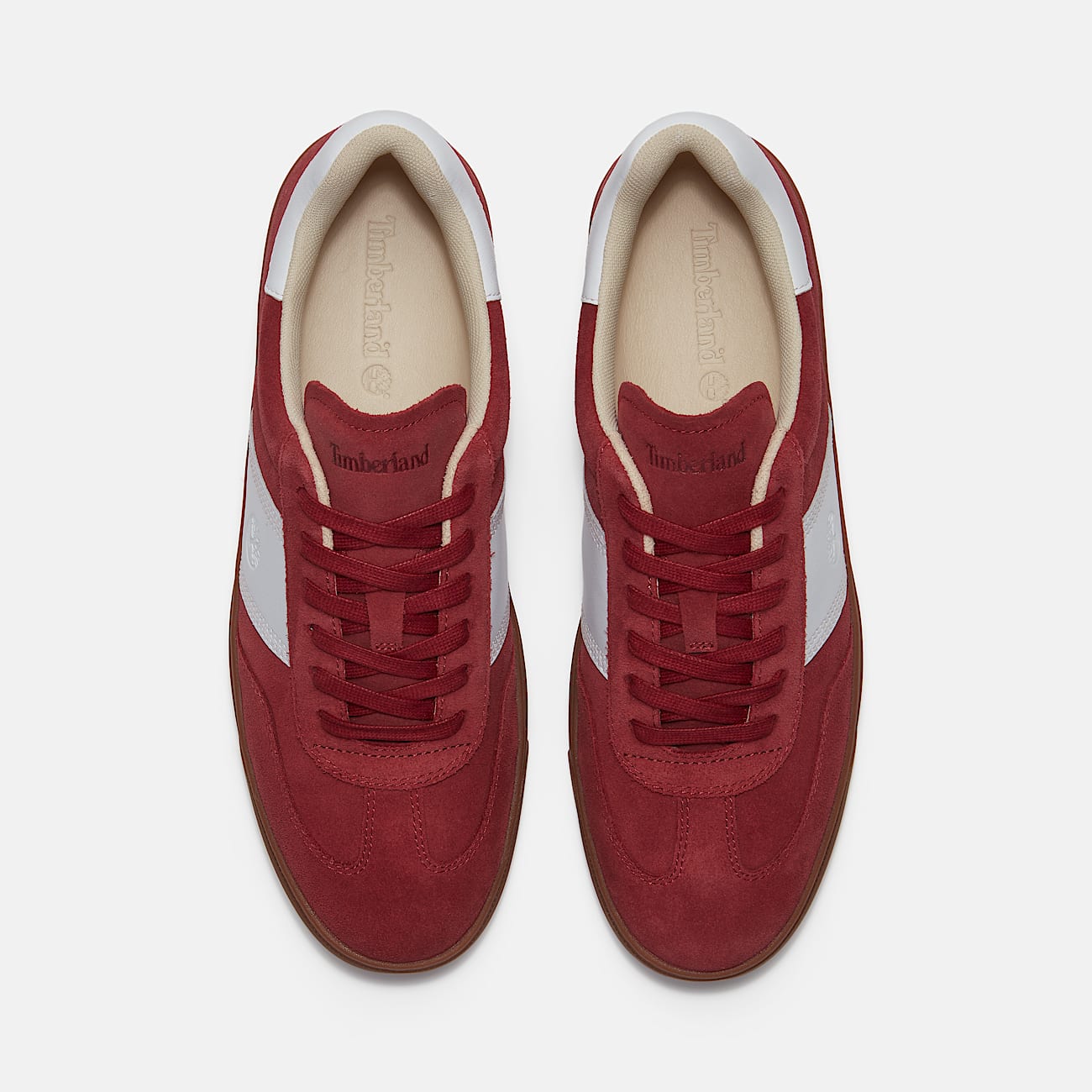Lisbon Street Trainer for Men in Dark Red/White - 2