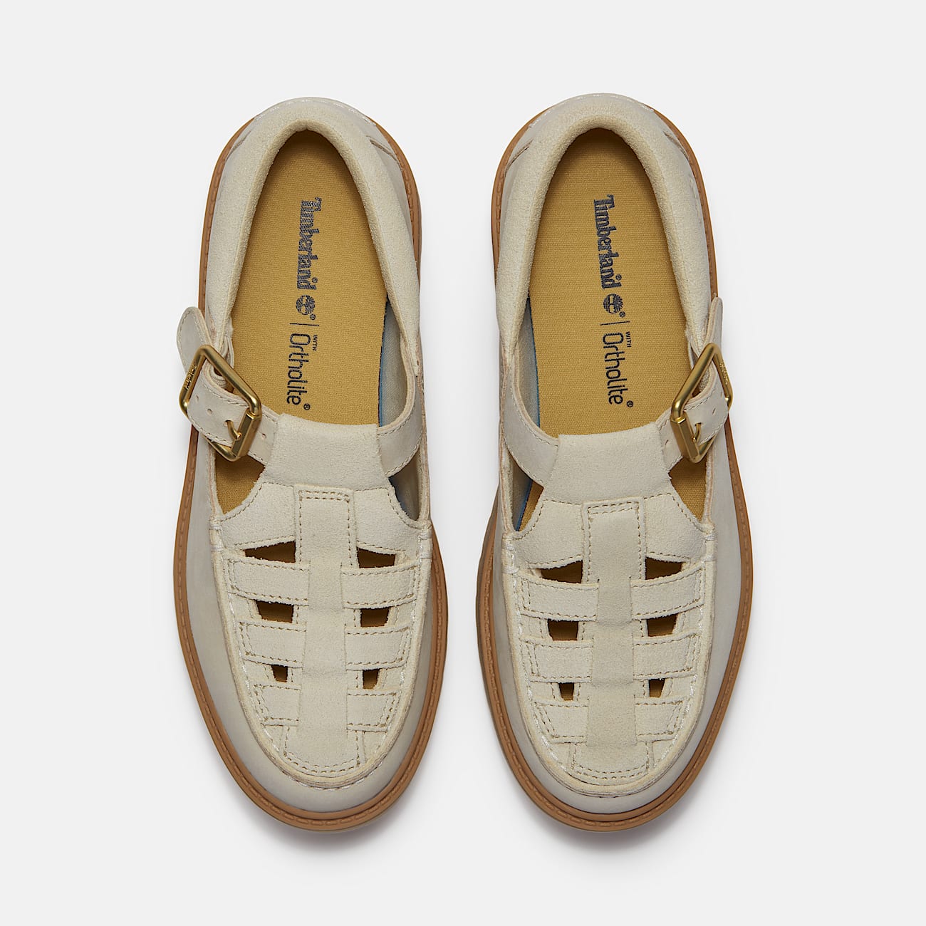 Sapato Plataforma com Fivela Stone Street para Mulher em bege-claro - 2