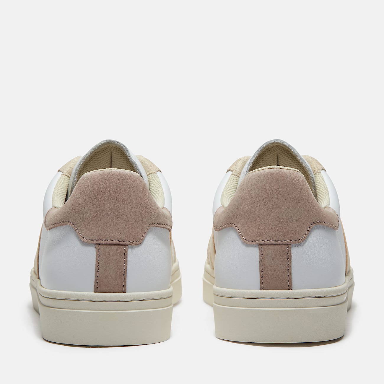 Lisbon Street Trainer for Men in White/Light Beige - 5