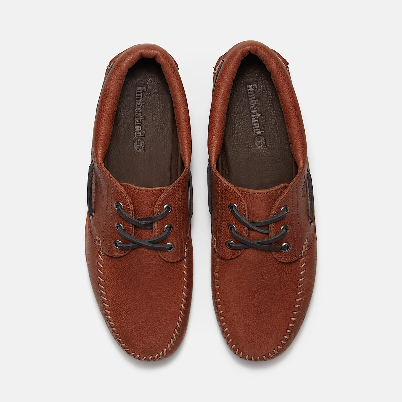 Náuticos cosidos a mano de 3 ojales Timberland® Road Trip para hombre en marrón/gris oscuro - 2