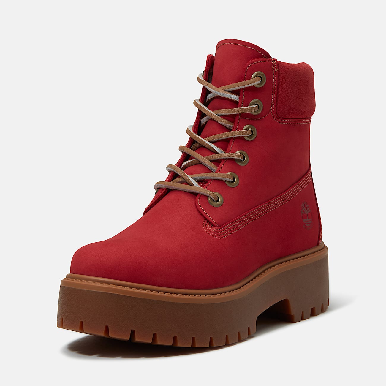 Bota Plataforma Impermeável Stone Street 6-Inch para Mulher em Vermelho - 10